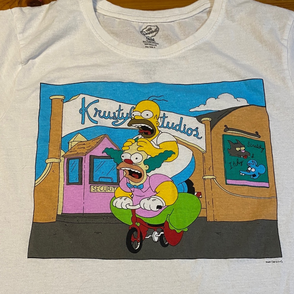 T-Shirt with Cartoon Graphic by The Simpsons